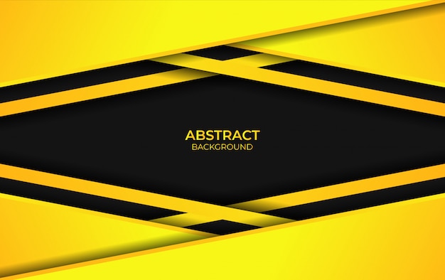 ベクトル 抽象的な黄色と黒の背景