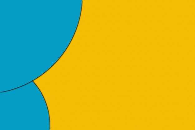 ベクトル コピー スペースのベクトルの背景と抽象的な黄色と青の幾何学的な背景