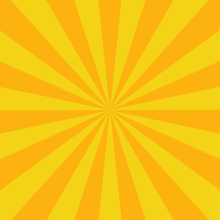 Vector abstract yellow background vector. modern pop art banner with sun rays