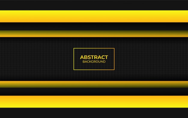 Abstract yellow and black design style