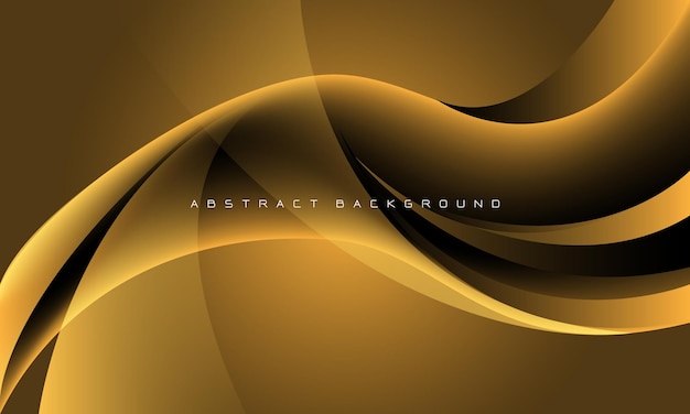 Abstract yellow curve futuristic with blank space design modern creative background vector