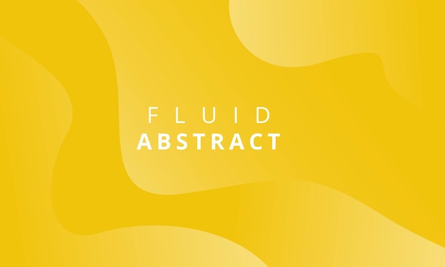 Vector abstract yellow fluid background