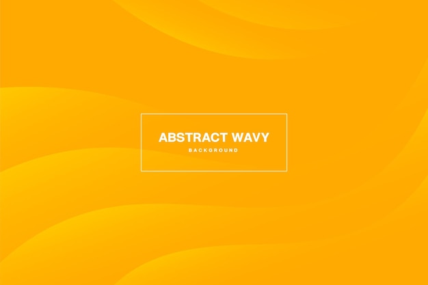 Abstract yellow gradient background with wave shape