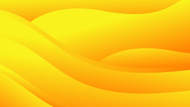 Vector abstract yellow gradient color background with wavy pattern for modern graphic design element