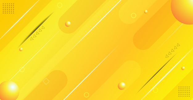 Abstract yellow gradient geometric background