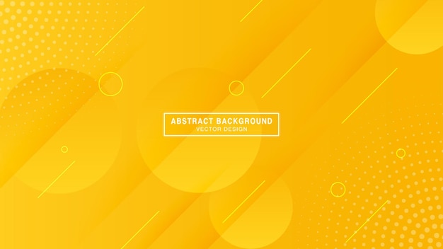 Abstract yellow gradient geometric shapes background