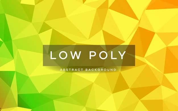 Vector abstract yellow low poly background texture