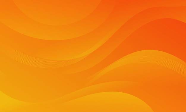 Vector abstract yellow orange background with wavy shapessuitable for website flyers posters