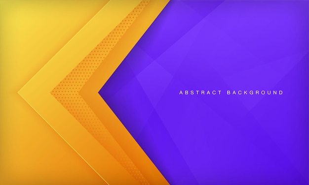 Abstract yellow and purple geometric background banner design