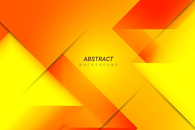 Abstract yellow and red triangular shape design background