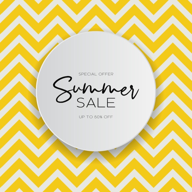 Abstract yellow summer sale background vector illustration eps10