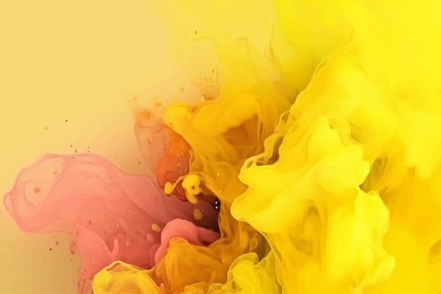 Abstract yellow watercolor background design