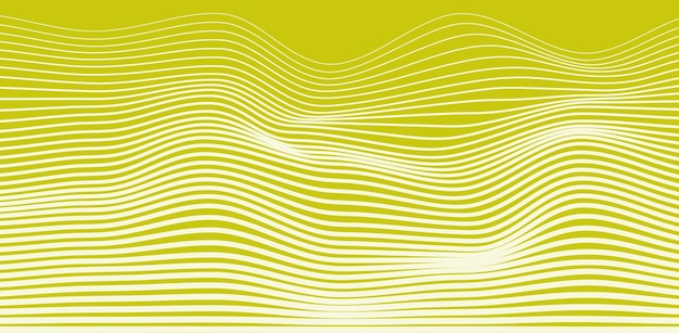 Abstract yellow wave line contour background yellow vector