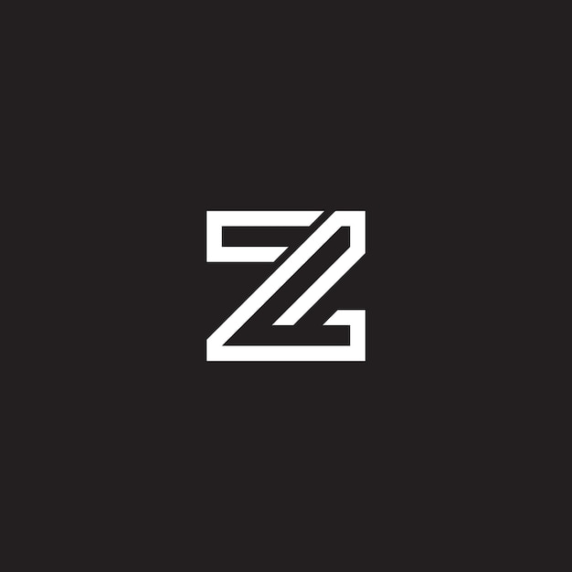 Vector abstract zg gz z g letters logo initial based monogram icon vector