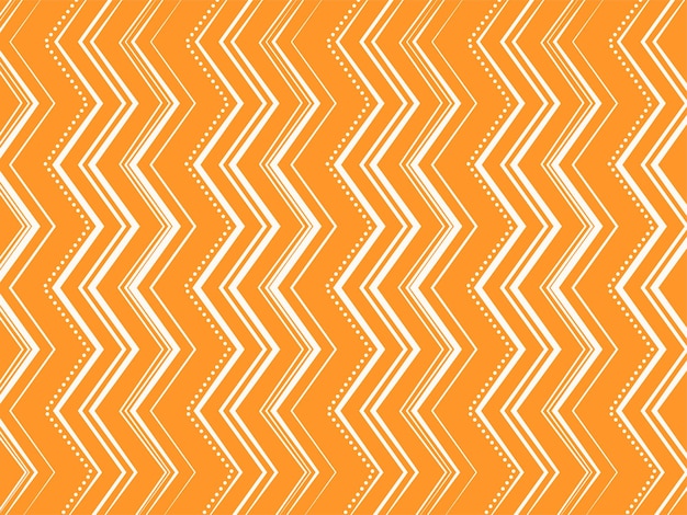 Abstract zig zag lines pattern background in orange and white color.