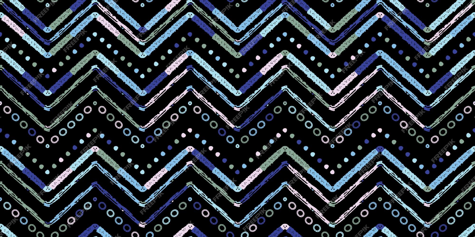 Black chevron retro decorative pattern background Vector Image