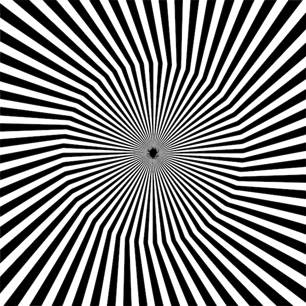 Vector abstract zwart concentrische radiale lijnen ontwerpelement voor technologie rond logo naadloos mooi
