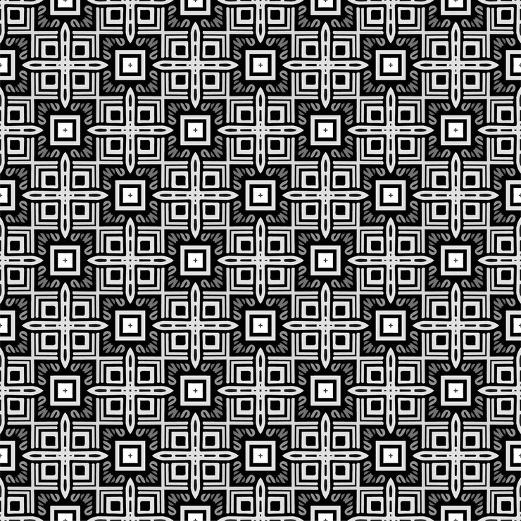 Abstract zwart-wit patroonontwerp voor behang