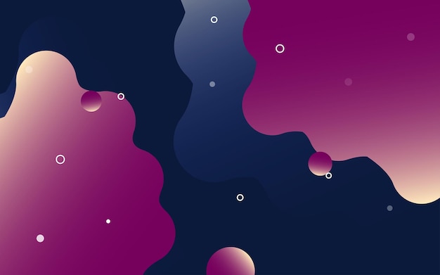 Abstracte 3d kunst achtergrond Holografische drijvende vloeibare blobs zeepbellen metaballs