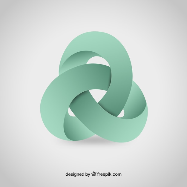 Abstracte 3D-logo