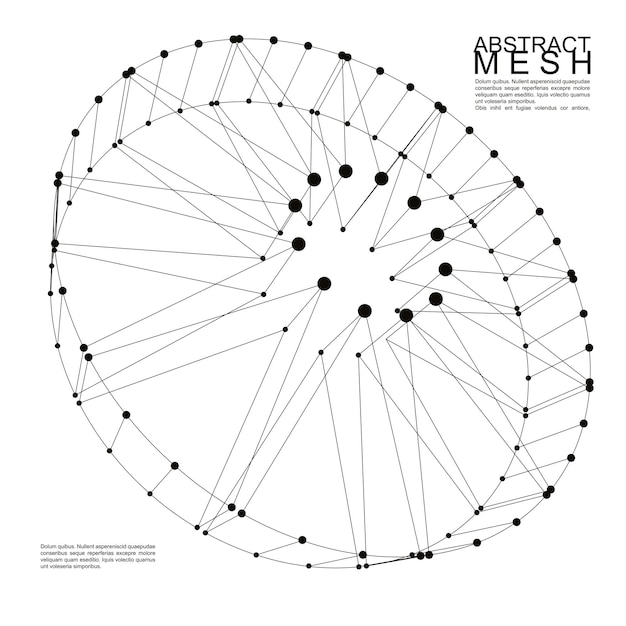 Abstracte 3d mesh vector achtergrond, duidelijke eps 8.