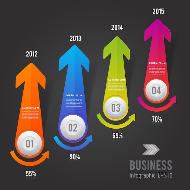 Abstracte 3D moderne infographics