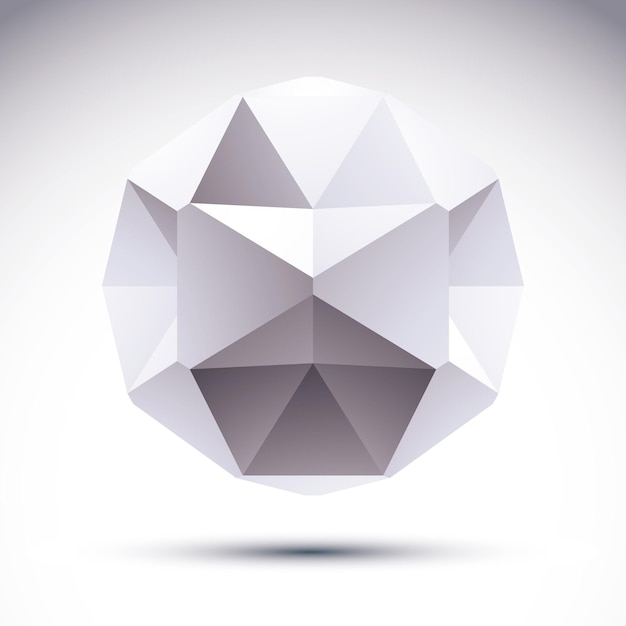 Abstracte 3D origami veelhoekige object, vector geometrische ontwerpelement, duidelijke eps 8.