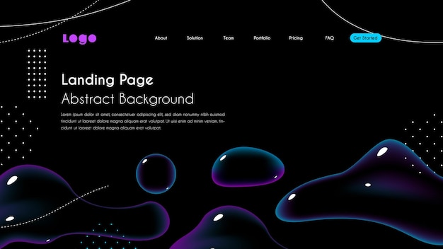 Abstracte achtergrond. Bestemmingspagina voor website en sjabloon. Vector