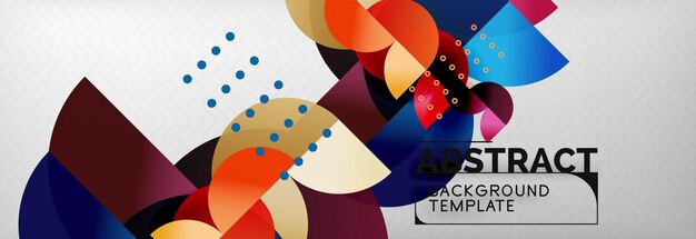 Abstracte achtergrond geometrische cirkelcompositie