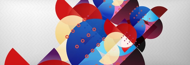 Abstracte achtergrond geometrische compositie dynamische cirkels en ronde vormen ontwerp sjabloon