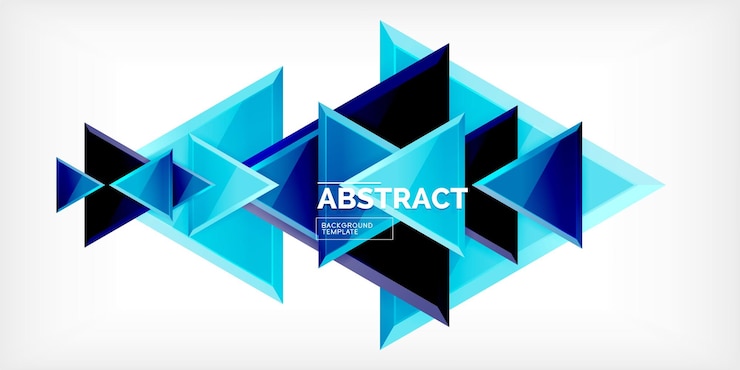 Vector abstracte achtergrond glanzende driehoeken vector illustratie voor behang banner achtergrond kaart boek illustratie landingspagina