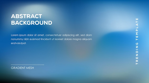 Abstracte achtergrond Gradiënt mesh Trending Template Design