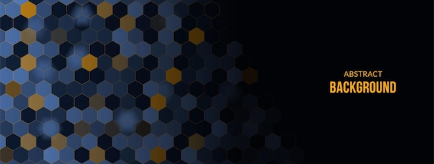 Abstracte achtergrond Hexagon vorm technologie conceptontwerp voor banner of koptekst