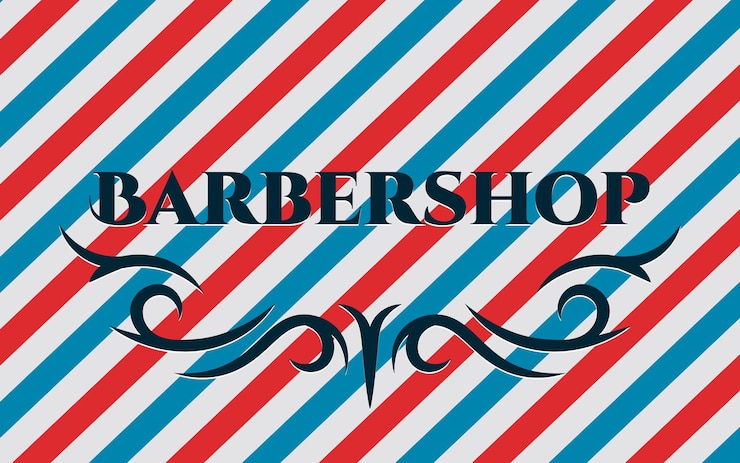 Vector abstracte achtergrond kapperszaak modern design vector