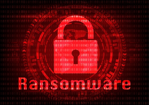 Abstracte achtergrond malware ransomware-virus