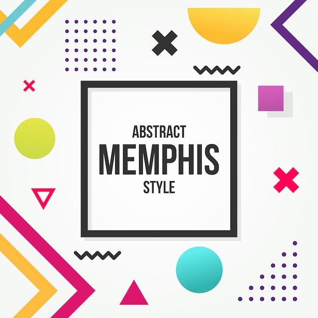 Abstracte achtergrond Memphis stijl