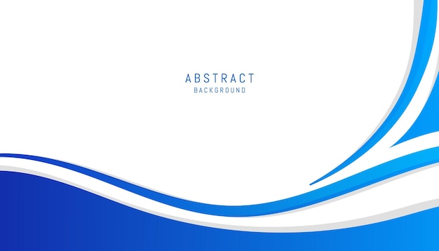 Abstracte achtergrond met blauwe curve-elementen