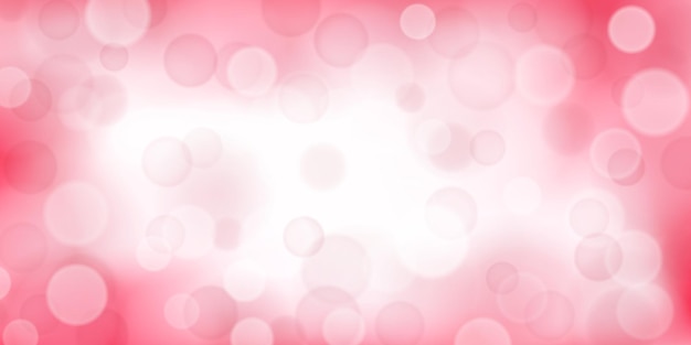 Vector abstracte achtergrond met bokeh-effecten in roze kleuren