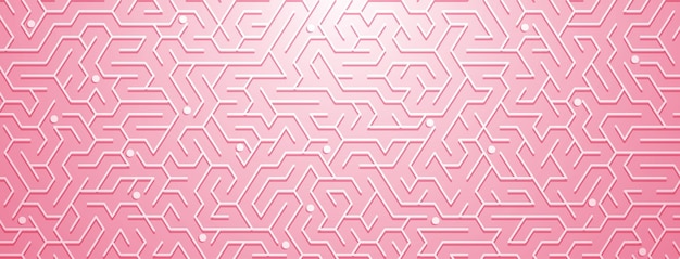 Abstracte achtergrond met doolhofpatroon in verschillende tinten roze kleuren