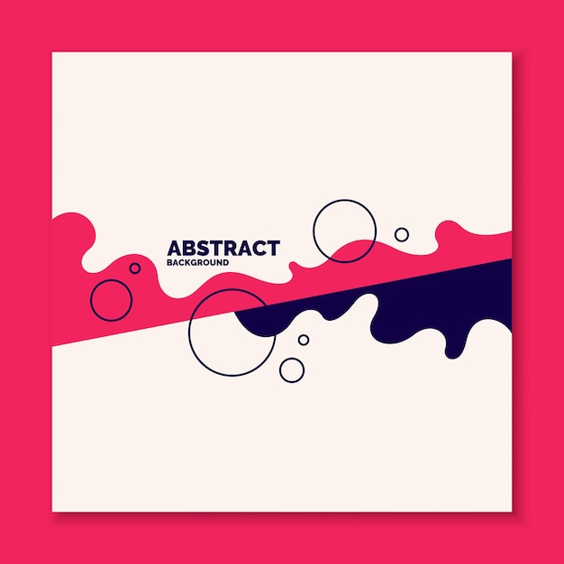 Abstracte achtergrond met dynamische plons. Vectorillustratie in platte minimalistische stijl