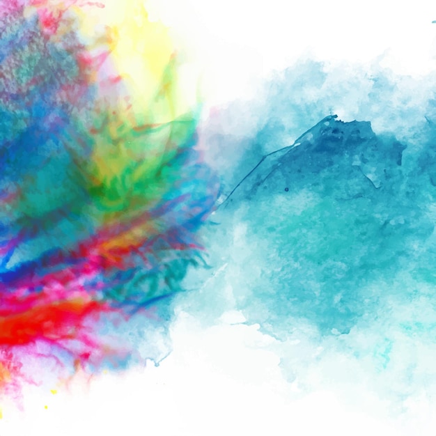 Abstracte achtergrond met een kleurrijk aquarel splatter ontwerp