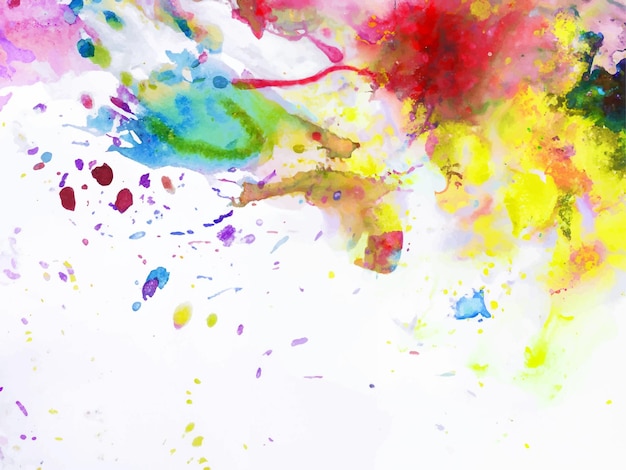 Abstracte achtergrond met een kleurrijk aquarel splatter ontwerp
