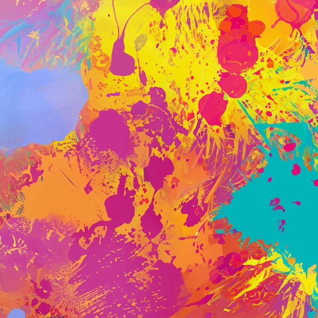 Abstracte achtergrond met een kleurrijk aquarel splatter ontwerp