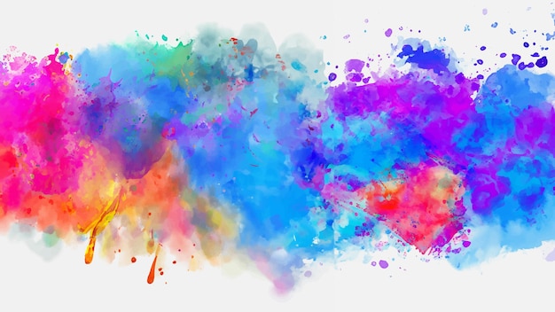 Abstracte achtergrond met een kleurrijk aquarel splatter ontwerp