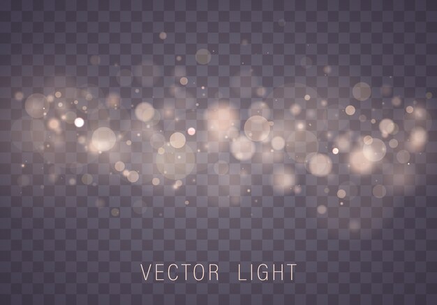 Abstracte achtergrond met gouden bokeh-effect. Stofdeeltjes.