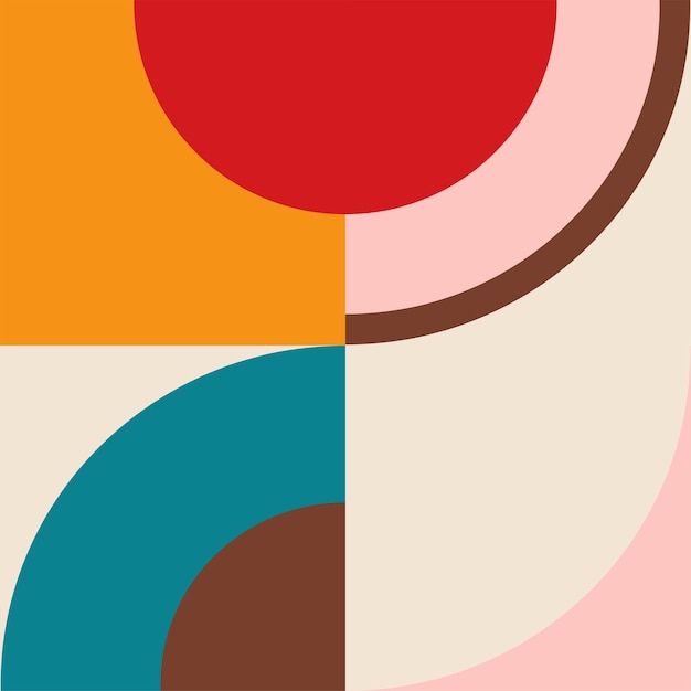 Abstracte achtergrond met harmonieuze geometrische cirkels