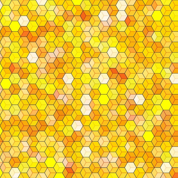 Abstracte achtergrond met kleurrijke hex veelhoeken