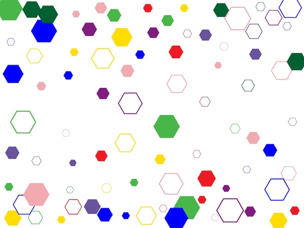 Abstracte achtergrond met kleurrijke hexagonxA