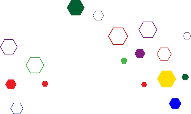 Abstracte achtergrond met kleurrijke hexagonxA