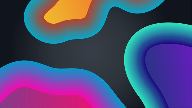 Abstracte achtergrond met kleurrijke vormen golven lijnen cirkels en patroon